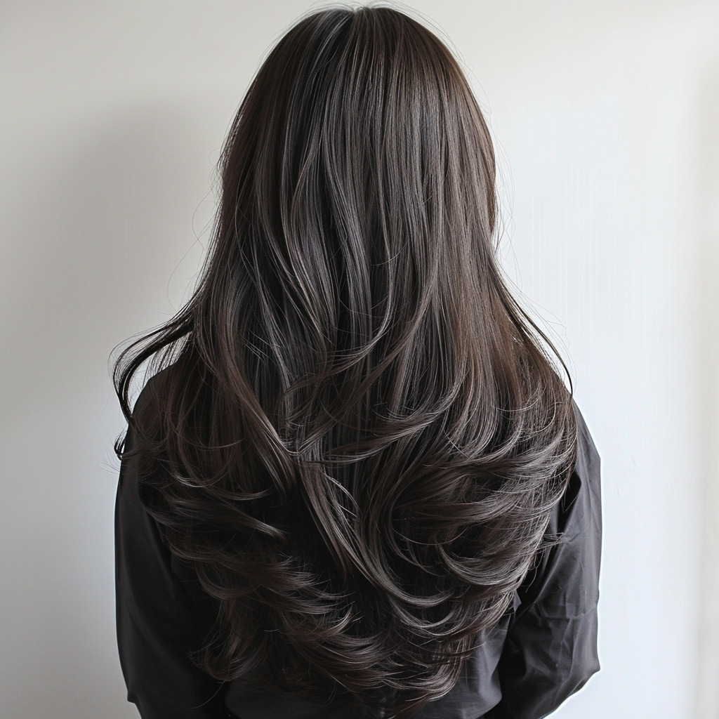 ロングヘアの女性